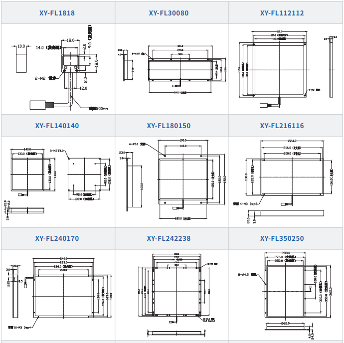 直發(fā)光背光源XY-FL系列